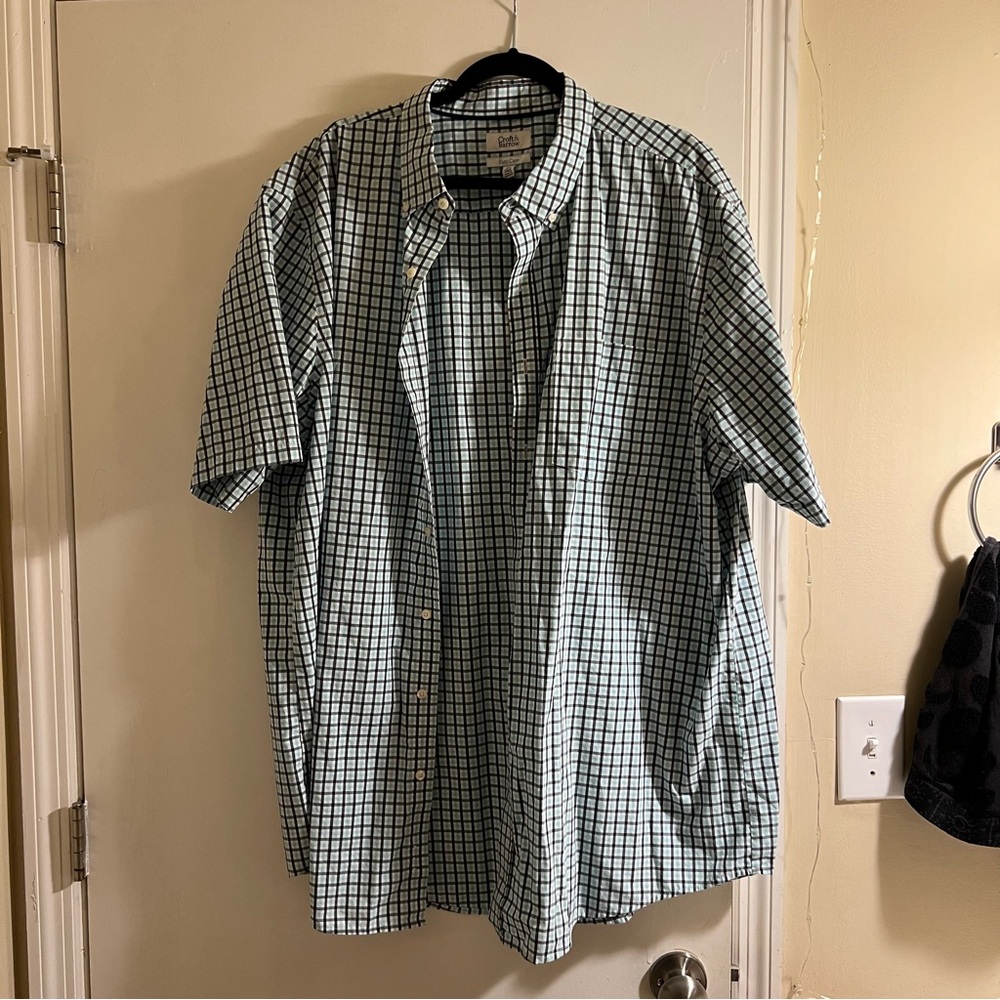 Blue button up